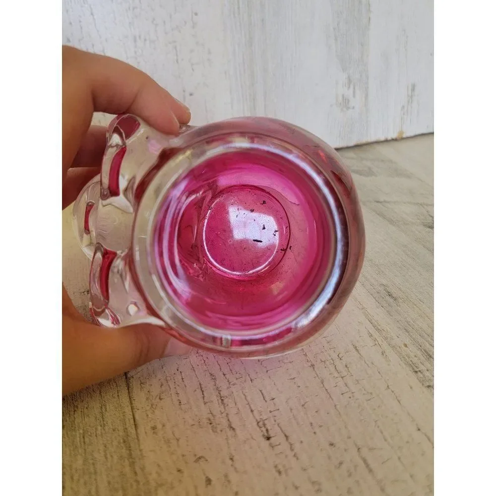 Halloween pink skull votive heavy candle holder‎ home decor